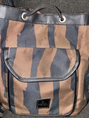 Vintage Fendi Pequin Stripe Canvas Backpack / Tote Bag – Authentic